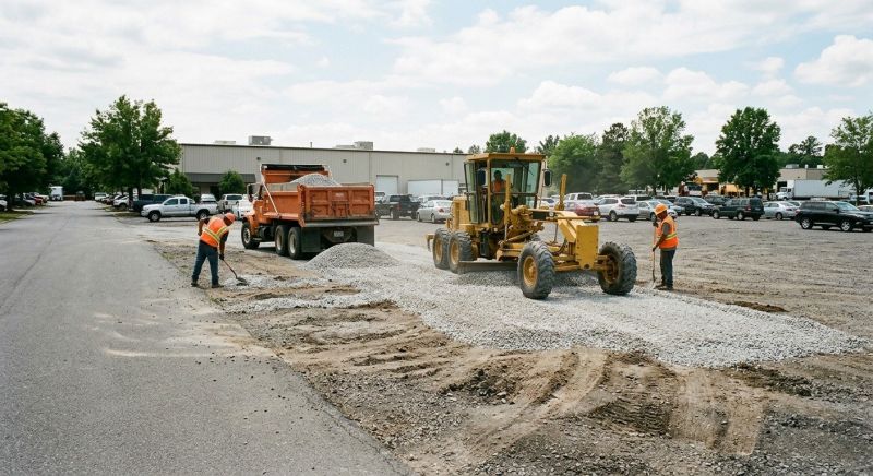 Parking Lot Gravel Repair in Woodstock, GA
